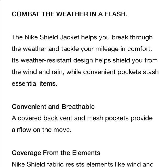 Nike shield jacket  - Picture 4 of 6